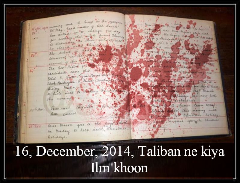 Tribute to school children - 16 December, 2014, Black day for Pakistan 